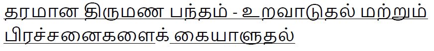 F365 Tamil Marriage Talk Title