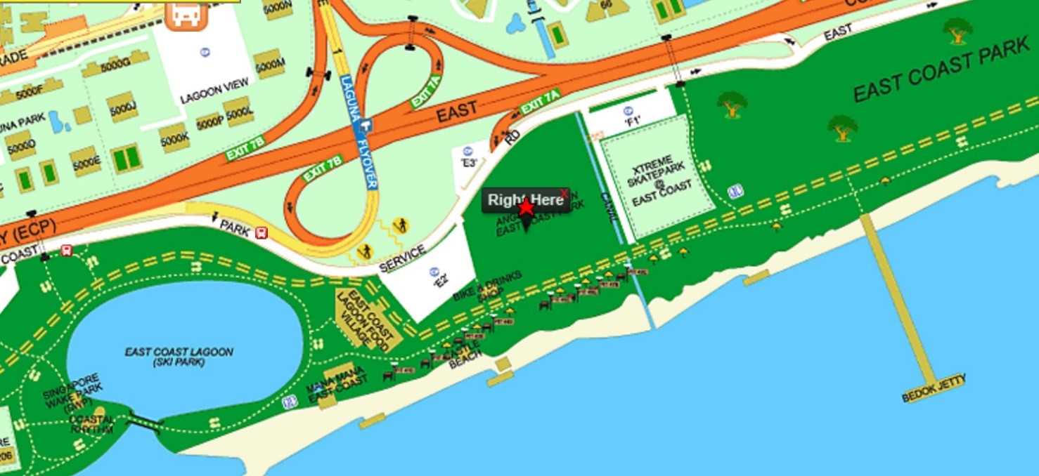 East Coast Park Angsana Green Map