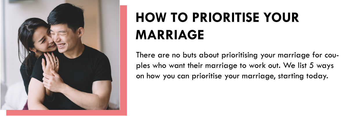 How to prioritise your marriage